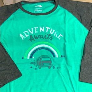 Baseball style tee shirt